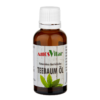 AmosVital naturreines australisches Teebaumöl in brauner Glasflasche – erhältlich in 10 ml und 30 ml.