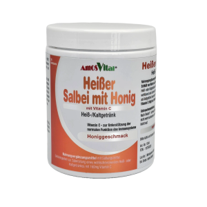 Heißer Salbei mit Honig und Vitamin C und Zink zur Unterstützung des Immunsystems - 30 Portionen - der Umwelt zu Liebe in der Dose - mit Salbeiblätterextrakt und natürlichem Honigpulver