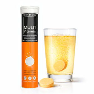 TEMA Multivitamin Brausetablette-vegan - glutenfrei - laktosefrei - ohne Zuckerzusatz